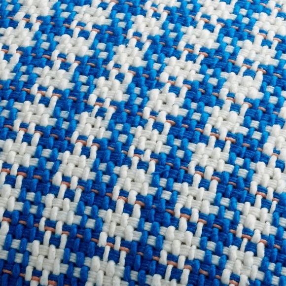 CRATE AND BARREL Bosquet 23" Blue Pillow Cover - Picture 2 of 5